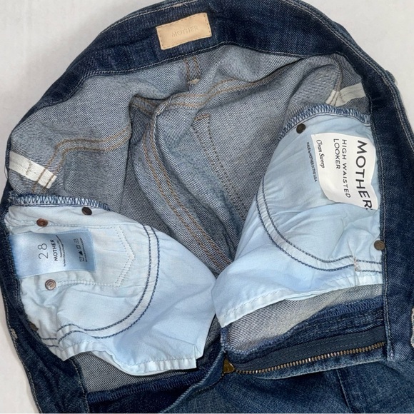 Mother High Waisted Looker Skinny Jeans Women’s Size 28 Dark Wash Clean Sweep US - Picture 10 of 10